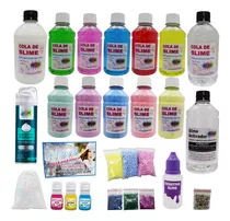 Kit Para Fazer Todo Tipo De Slime + Espuma + Frete Desconto