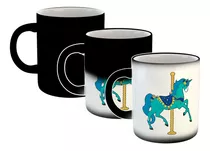 Taza Magica Caballito Carrusel Diseño Dibujo