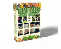 Pack De Templates Comida Saludable Redes Sociales 100% Edit.