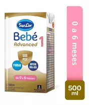 Sancor Bebe 1 Advanced 0 A 6 Meses Brick 12 Unidades X 500ml