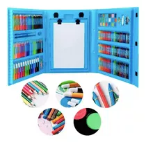 Set De Arte Niños Maleta 208 Piezas Crayon Plumones Colores