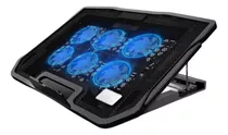 Cooler Laptop Notebook / 5 Ventiladores / Luces Led 