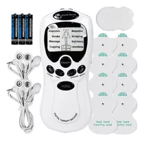 Electroestimulador Tens Digital Therapy 8 Parches Gimnasia