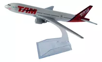 Miniatura De Avião B777 Tam Em Metal 16cm