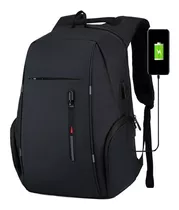 Mochila Antirrobo Impermeable Con Laterales Usb