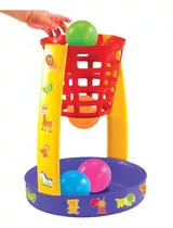 Aro Bebe Basquet Infantil  Con 4 Pelotas Niños Jng