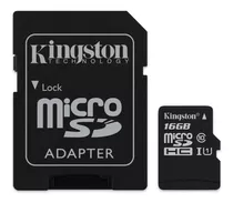 Tarjeta De Memoria Kingston Sdcs/16gb Canvas Select Con Adaptador Sd 16gb