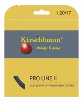 Set Individual Tenis Cuerda Kirschbaum Pro Line 2 Black 1.20
