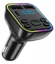 Transmisor Fm Bluetooth Audio Hd Cargador Usb-c Rápido Radio