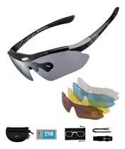 Lentes Rockbros Negro Polarizado 5 Lentes Intercambiables  