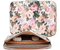 Funda Canvas Para Dispositivos Hasta 13 Inch Flores.