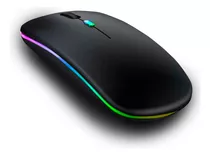 Mouse Sem Fio Recarregável Wireles Optico Led Rgb Ergonômico