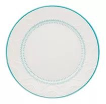 Plato Llano De 26 Cms De Ceramicas Oxford- Linea Serena Sky