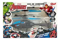 Helicoptero Voador Com Sensor Marvel Avengers Cap.america