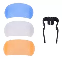 Difusor Para Flash Pop Up 3 Colores Azul Blanco Naranja