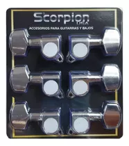 Clavijero Guitarra Electrica O Acustica 3+3 M400cr Scorpion