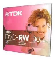 Mini Dvd Regrabable Dvd-rw 1.4gb 30 Minut Tdk 2x Caja X 5 Ud