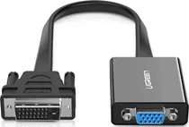 Adaptador Dvi-d 24+1 Macho A Vga Hembra Ugreen Cable Plano