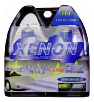 Kit De 2 Lámparas H4 Xenon Halogen 12 V 55/60w Super White
