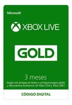 Xbox Live Gold 3 Meses [ Codigo Digital México ]