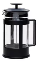 Cafetera Prensa Francesa Embolo 1 Litro Grd Vidrio Plastico Color Negro