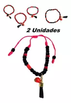 Pulseras Para Mal De Ojo De Bebés Niños Azabache Mano Peonia