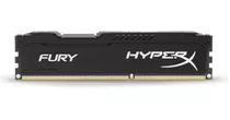 Memória Ram Fury Color Preto 8gb 1 Hyperx Hx318c10fb/8 