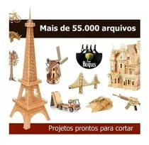 Super 55.000 Arquivos Pacotão Dxf Cdr Eps Corte A Laser Cnc