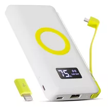 Power Bank 10.000mah Carregador Bateria Portátil Indução Usb