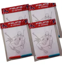 10 Kits Para Colorir Personalizado Homem Aranha Lembrancinha