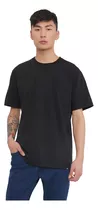 Polera Hombre R-neck Lisa Negro Corona