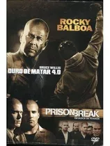 Box Dvd Duro De Matar 4.0 Rocky Balboa Prison Break Com Luva