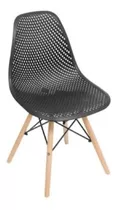 Cadeira Eames Design Colméia Eloisa Preto-grafite Cor Da Estrutura Da Cadeira Preto Cor Do Assento Preto