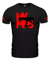 Remera Camiseta Manga Corta Hombre Pistola Hk