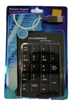 Teclado Numerico Alambrico Usb Marca Anera Color Del Teclado Negro