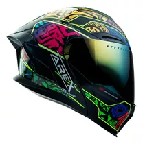 Casco Abatible Negro Colores  / Mica Iridium Dorado