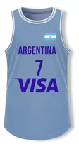 Musculosa Deportiva Hombre Basquet Argentina