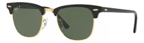 Ray-ban Clubmaster Classic Rb3016 - Green - Cristal - Clásica - Polished Black - Acetato - Polished Black - Acetato - Large (incluye: Con Lente Polarizada)