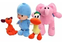 Set Peluches Pocoyo Y Sus Amigos Elly Loula Pato Regalo 