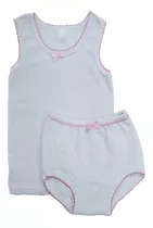 Set De Camiseta Y Pantaleta Calzón Para Niña Algodón (12pzs)