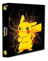 Álbum Pasta Fichário Pokemon Pikachu Reforçado Capa Dura