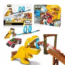 Pista T-rex Attack + Auto Metal Machines Int 6702 Orig Sudam