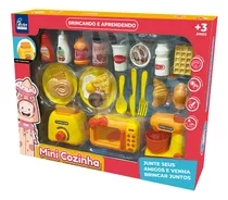 Mini Cozinha Infantil Com Microondas Batedeira E Torradeira