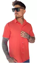 Camisa Hombre Tela Importada-hawaiana - Manga Corta -fabrica