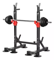 Rack De Sentadillas Altura Ajustable Y Soporte 300 Kg