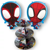 Base Cupcakes Ponquesito Spiderman Fiesta Hombre Araña