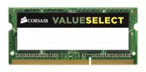 Memória Ram Value Select Color Verde  4gb 1 Corsair Cmso4gx3m1c1600c11