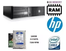 Pc Hp Compaq Dc 7800 Sff Intel Core 2 Duo 6gb Ram 160gb 