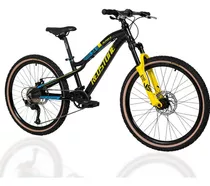 Bicicleta Infantil Aro 24 Redstone Alpha G Preto Met Amarelo