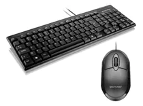 Kit Teclado E Mouse Basico Usb Multilaser Com Fio